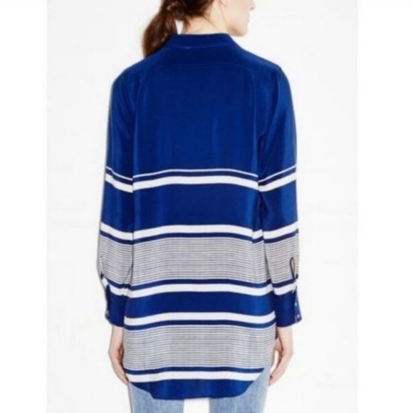 Anthropologie MIH silk geometric print button down - Picture 2 of 8